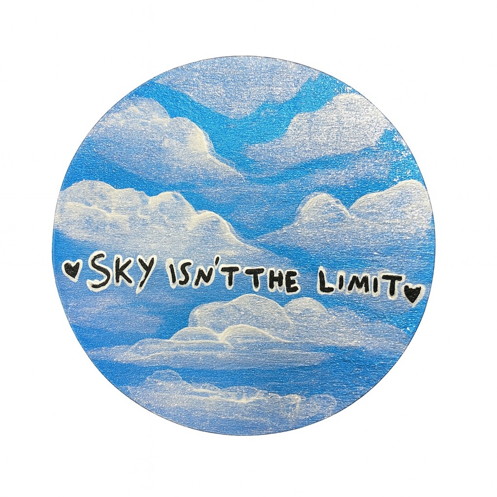 Sky and Clouds Round Coaster/Magnet